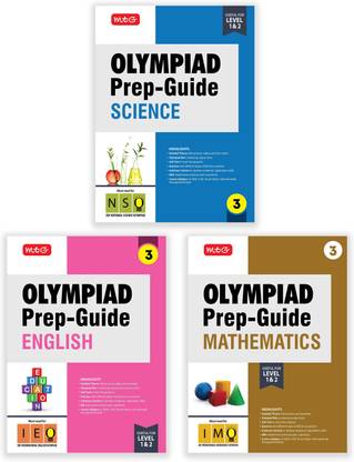 MTG Olympiad Prep-Guide Class-3 Mathematics, Science & English (Set of 3 Books) - Detailed Theory, IMO-NSO-IEO Previous Years Questions with Self Test For SOF 2025-26 Exam