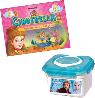 Combo of Pop-up Fairy Tales Pack - Little Mermaid and MULTIPRINT MEGA COLORING 60 FELT PENS FROZEN 2 in a Plastic Tub.