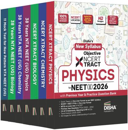 Disha Combo (7 Books) Victory NTA NEET (UG) 2026 New Syllabus Study Notes, Chapter-wise PYQs & Test Series 3rd Edn | Physics, Chemistry & Biology Study Package, PYQs & Mock Tests | 100% Solutions