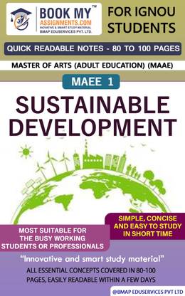 IGNOU MAEE 1 Sustainable Development Quick Readable Notes | Important Topic-wise Conceptual Notes | Degree