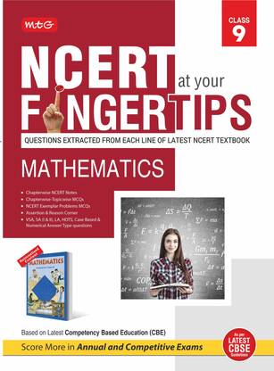 MTG NCERT at your Fingertips Class 9 Mathematics - Chapterwise Topicwise Practice Corner, NCERT Notes & Exemplar Problems MCQs, Assertion & Reason | Based on Latest CBE Pattern