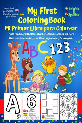 My First English-Spanish Coloring Book for Toddlers - Mi Primer Libro para Colorear Español-Ingles