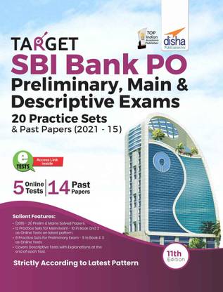 Target Sbi Bank Po Preliminary, Main & Descriptive Exams - 20 Practice Sets & Past Papers (2021 - 15)