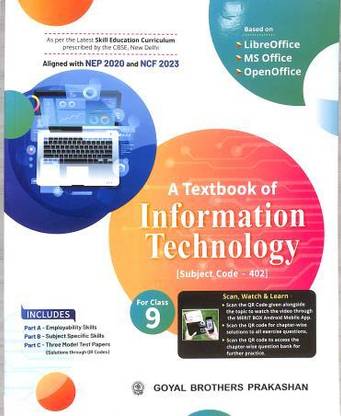A Textbook of Information Technology for Class 9 - Examination 2024-25