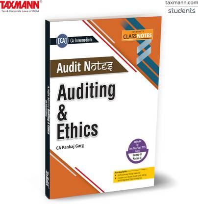 Taxmann's CLASS NOTES for Auditing & Ethics | Audit Notes (Paper 5 | Auditing) – Premium Design | Concise Point-wise Format | Visual Aids | CA Inter | Jan./May/Sept. 2025 Exams
