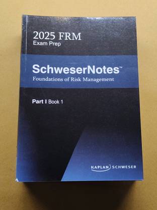 Kapalan Schweser 2025 FRM Exam Prep Part 1, Kapalan schweser Notes, 4 Syllabus Book