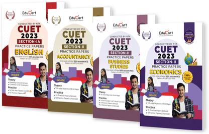 NTA CUET Practice Papers 2023 Accountancy, Business Studies, Economics & English Set of 4 Books (Based on CUET UG 2022 Exams)