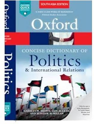 CONCISE DICTIONARY OF Politics.