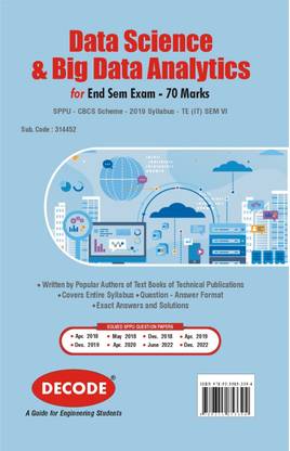 Data Science and Big Data Analytics for SPPU 19 Course (TE - VI - IT - 314452) (Decode)