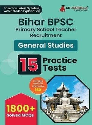 Bihar BPSC Primary School Teacher  - General Studies Book 2024 | 15 Practice Mock Tests with Free Access to Online Tests