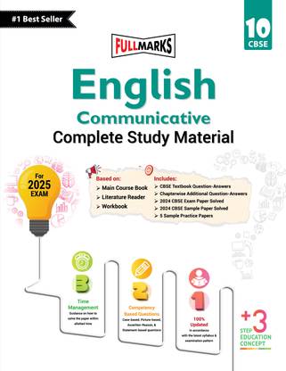 Full Marks English Communicative CBSE Support Book Class 10 | NCERT Solutions | Question Bank | Reference Books | Help Books | Chapterwise Solutions | NCERT Textual Questions | Study Material | Practice Material