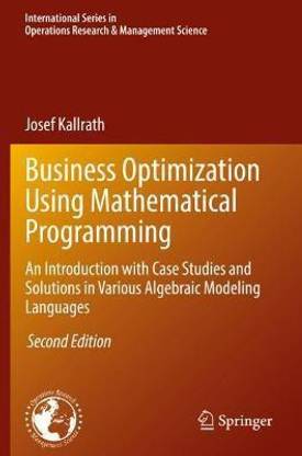 Business Optimization Using Mathematical Programming