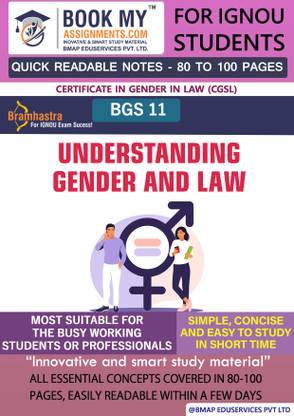 IGNOU BGS 11 Understanding Gender and Law Study Material (Quick Readable Notes) For Ignou Student