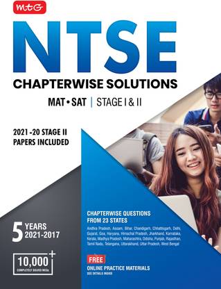 MTG NTSE Chapterwise Solutions ( MAT / SAT ) Stage 1 & 2 With Previous Years Solved Papers | Free Online Practice Materials