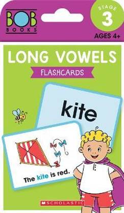 Bob Books - Long Vowels Flashcards Phonics, Ages 4 and Up, Kindergarten (Stage 3: Developing Reader)