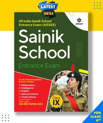 Sainik School Class 9 Guide 2023 Paperback, Arihant Experts|New Latest Edition For 2025-2026 2025 Edition