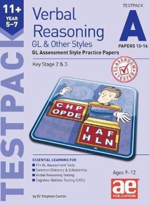 11+ Verbal Reasoning Year 5-7 GL & Other Styles Testpack A Papers 13-16