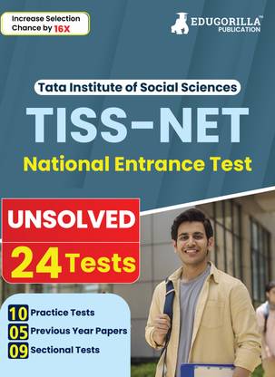 TISS-NET Exam Preparation Book  - 2024 | 24 Unsolved Tests (10 Practice Tests, 9 Sectional Tests and 5 Previous Year Papers with Free Access to Online Tests