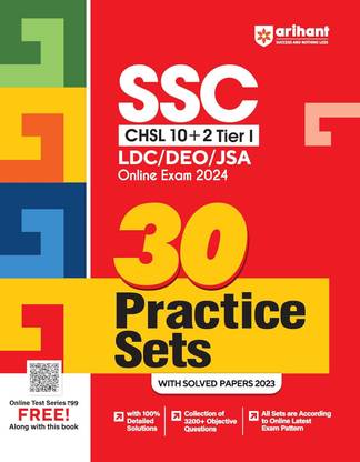 (Old Edition) Arihant SSC CHSL Book 2024 (10+2) Tier I LDC|DEO|JSA Online Exam 2024, 30 Practice Sets With Solved with 1 Disc (Paperback, Deepali Pradeep Srivastava, Sanjeev Dixit Sushil Singh) with 1 Disc