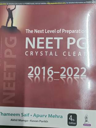 The Next Level of Preparation NEET PG Crystal Clear (2016-2022)