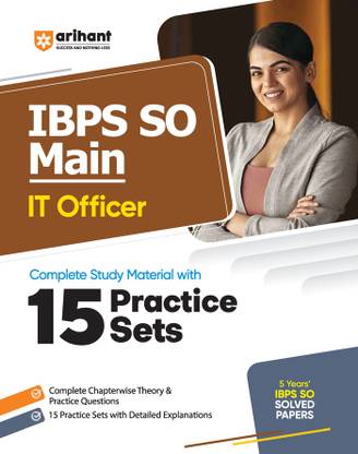Arihant IBPS SO Main IT Officer Complete Study Material with 15 Practice Sets