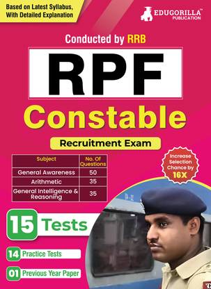 RPF Constable Recruitment Exam  - 2024 (English Edition) | Railway Protection Force | 14 Practice Tests and 1 Previous Year Paper (1800 Solved MCQs) with Free Access to Online Tests