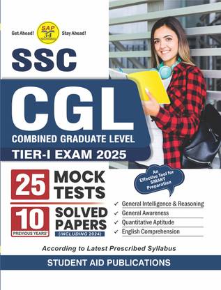 SSC CGL Tier-I Exam 2025 25 Mock Tests with 10 Solved Papers (Including 2024) Latest in English