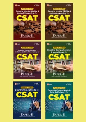 GKP UPSC CSAT Paper II 2025 | Set of 6 Books | Master Quantitative Aptitude, General Mental Ability, Logical Reasoning, Reading Comprehension, Decision Making, Verbal Logic, Master Quantitative Aptitude & Data Sufficiency | Best Prelims Prep Book |Complete Strategy Guide with Shortcuts, Tricks & Practice Questions