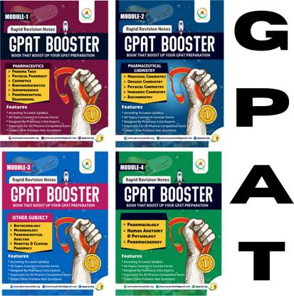 GPAT BOOSTER (Set of 4 Booklets) - For GPAT Exam Preparation