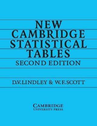 New Cambridge Statistical Tables