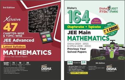 Combo 164 Jee Main (New Syllabus) & 47 Xclusive Jee Advanced Mathematics Chapterwise & Topicwise Previous Year Solved Papers - Iit-Jee Pyq Question Bank in Ncert Flow