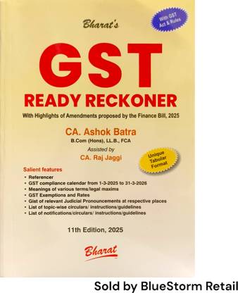 GST Ready Reckoner by CA. Ashok Batra - 11th Edition 2025