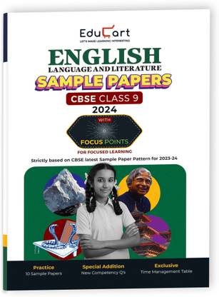 Educart CBSE English Language and Literature Class 9 Sample Paper 2023-24 (Introducing Revision Maps and Past Year Papers) 2024