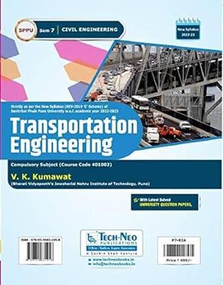 Transportation Engineering For SPPU Sem 7 Civil Course Code : 401002