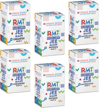 Oswaal JEE Main RMT FLASHCARDS Physics, Chemistry, Maths (Part-1 & 2), Set of 6 Boxes (For 2024 Exam)
