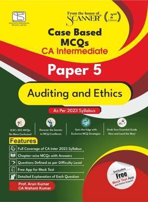 Case Based MCQs CA Intermediate Auditing and Ethics (Paper 5) Scanner | 2023 Syllabus | MCQ Bank