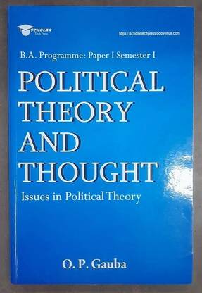 Political Theory and Thought by O.P. Gauba