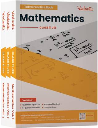 Vedantu JEE TATVA Class 11 Mathematics Book Set Of 3 | JEE 2026 Study Material | Interactive Learning with QR Code Videos & Solutions | Comprehensive Theory & Exercises for IIT JEE Main & Advanced Preparation