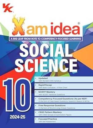 Xam Idea Social Science Class 10 Book | CBSE Board | Chapterwise Question Bank | Based On Revised CBSE Syllabus | NCERT Questions Included | 2024-25 Exam