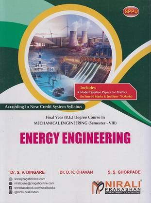 ENERGY ENGINEERING - Final Year BE Degree Course in Mechanical Engineering - Semester 8 - SPPU