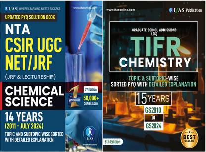 CSIR NET Chemical Science and TIFR Chemistry PYQ Combo Book  - 2025 Topic Wise Sorted Previous Year Questions with Detailed Solutions -Best Book for CSIR NET Chemistry Exams