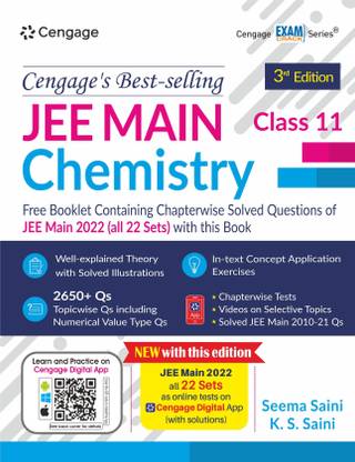 JEE Main Chemistry: Class 11 (Book + Booklet) with Free Online Assessments and Digital Content 2023