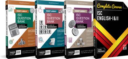 Gurukul By Oswal Most Likely ISC Commerce Stream ACEE Question Bank Class 12 Bundles (Set of 4) : Accounts, Commerce, Economics & English I & II for Exam 2026