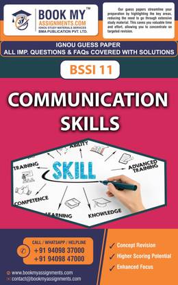 IGNOU BSSI 11 Communication Skills | Guess Paper| Important Question Answer | Diploma in Modern Office Practice (DMOP)