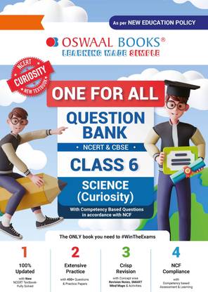 Oswaal One for All Question Bank Ncert & Cbse, Class-6 Science -Curios
