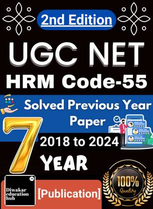 UGC NET Labour Welfare/ HRM Code -55 Book 2025 Solved Previous Year Question Paper PYQ Book Year 2018 to 2024 With Solution [7 year]