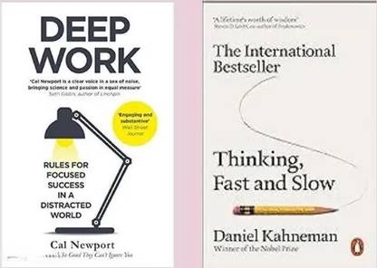 Deep Work + Thinking Fast and Slow (2 Book Combo)
