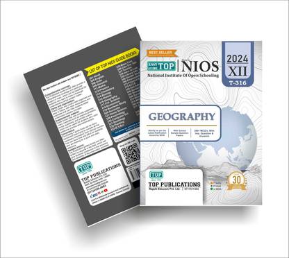 TOP NIOS Class 12 Geography 316 Guide (Including Objective Type MCQs) | Updated with Latest Syllabus and Exam Pattern as per NIOS Latest Notification