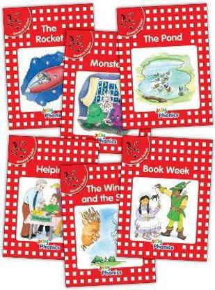 Jolly Phonics Readers, General Fiction, Level 1  - The Rocket, Monsters, The Pond, Helping, The Wind and the Sun & Book Week