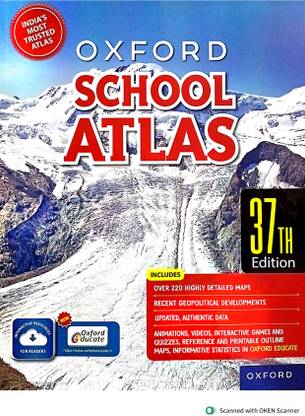 Oxford School Atlas – 37th Edition | Included Highly Detailed Maps and Recent Geopolitical Developments